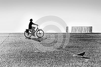 Bicyclist Editorial Stock Photo