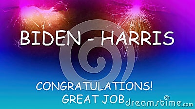 Biden Harris Election Congratulations Great Job Editorial Stock Photo