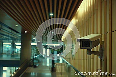 Bidirectional communication in robust protection systems controls alerts, using camcorders for surveillance and intrusion detectio Cartoon Illustration
