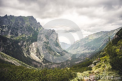 Bielovodska valley in High Tatras mountains, Slovakia. Slovakia landscape. Stock Photo