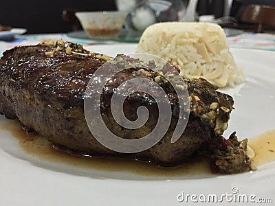 Bife de Chorizo Stock Photo