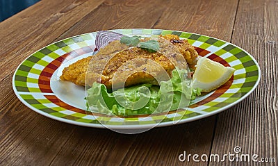 Bife milanesa Stock Photo