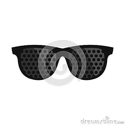 Bifocals icon, flat style Vector Illustration