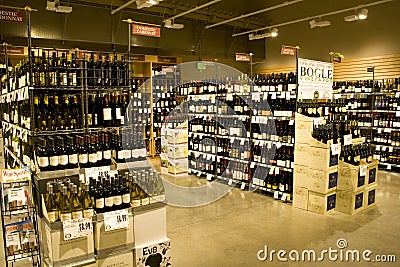 Alcohol store Editorial Stock Photo