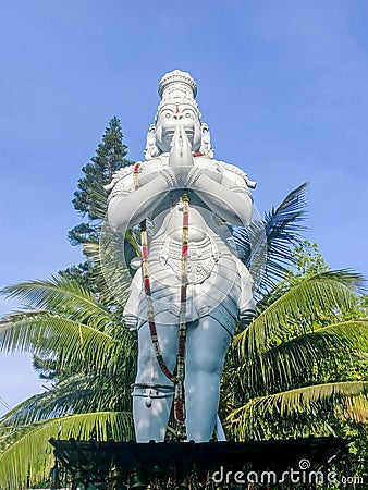 Big Anjaneya Swamy statue, Hanuman Statue Stock Photo