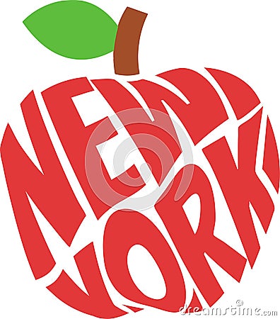 Big Apple New York City Vector Illustration