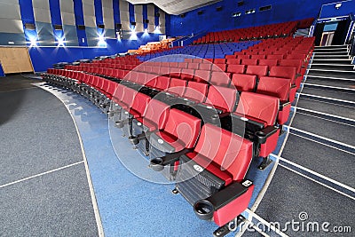 Big auditorium in Neva cinema Editorial Stock Photo