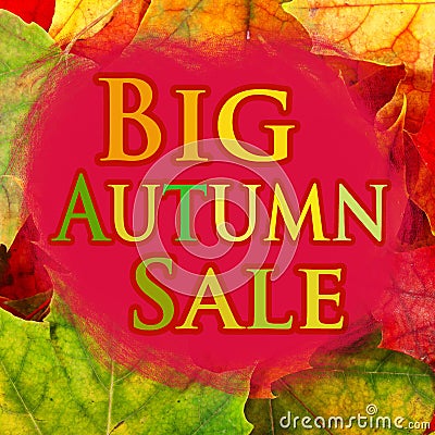 Big autumn sale Stock Photo