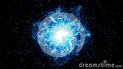 Big Bang, Big Blue Explosion in the Space. Big Bang, Beginnings of the  Universe Stock Footage - Video of life, beginning: 103542176