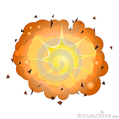 Big bang cartoon Vector Illustration