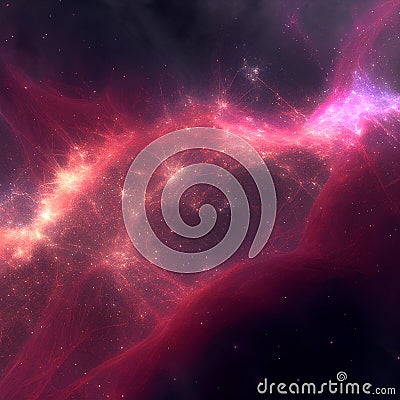 big bang in the universe, galaxy travelling Stock Photo