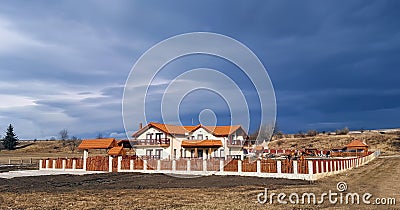 Big beautiful villa Stock Photo