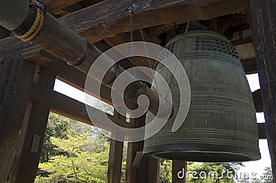 Big bell in Nara park, Japan Stock Photo