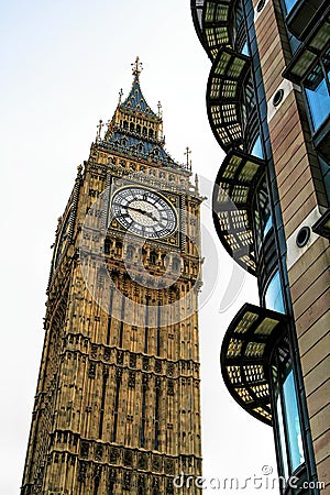 Big Ben Bell Clock Tower, London UK Editorial Stock Photo