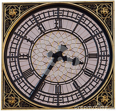 Big ben clock face Stock Photo