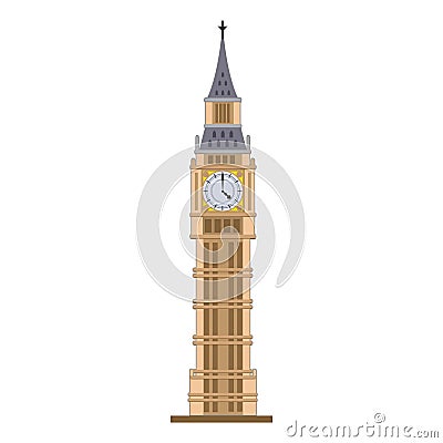 Old Big Ben clock London England Stock Photo