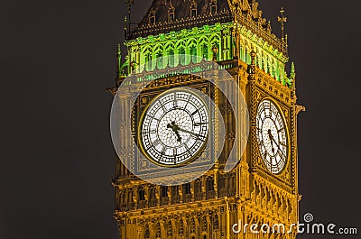 Big Ben clock, London Editorial Stock Photo