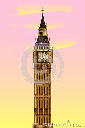 Big Ben at Dawn Stock Photo