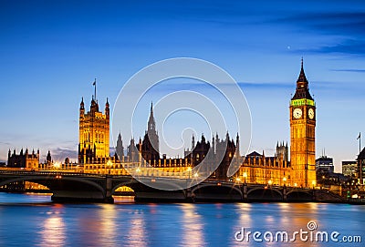 Big Ben and Houses of parliament, London, UK Stock Photo