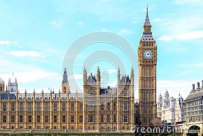 Big Ben and Houses of Parliament, London, UK Stock Photo