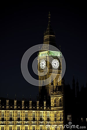 Big Ben, London, England, UK, Europe, at night Stock Photo