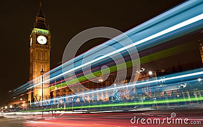 Big Ben at night Stock Photo