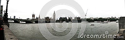 Big ben parliament house panorama view uk London Editorial Stock Photo