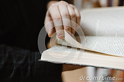 The big book of hands in this book will turn the page to the next chapter Stock Photo