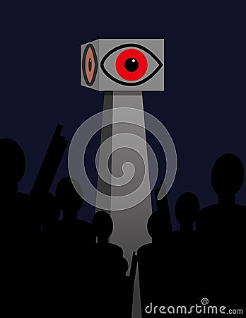 Big Brother Concept Vector Illustration