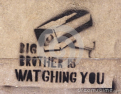Big Brother is watching Stock Photo