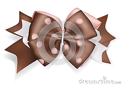 Big brown bow Stock Photo