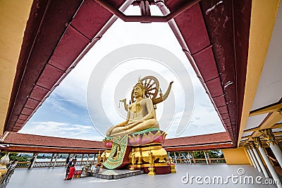 Big Buddha or Buddha Santi Dhipanath Big Buddha Temple on Koh Samui, Sarat Thani Province, Thailand Stock Photo