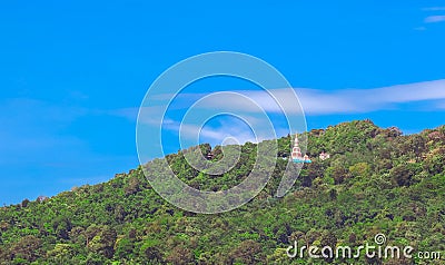 Big Buddha Phuket thailand. Big Buddha statue made of small white marble blocks is very beautiful. Lovely background Sky Stock Photo