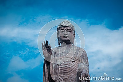 Big Buddha `Ushiku Daibutsu` in Japan. Editorial Stock Photo