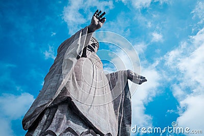 Big Buddha `Ushiku Daibutsu` in Japan. Editorial Stock Photo