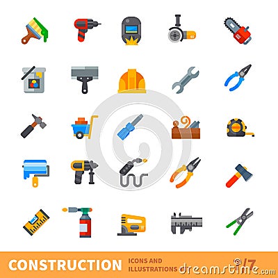 Big building icon vector set Vector Illustration