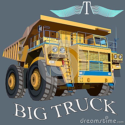 Big car Vector Illustration