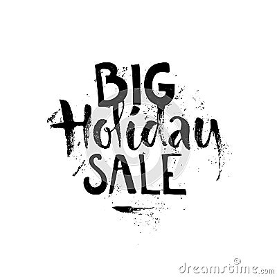 Big Christmas Sale Sign Vector Illustration