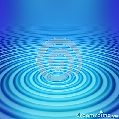 Big concentric ripple middle Stock Photo