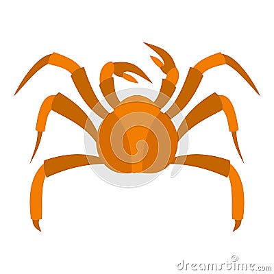 Big crab icon isolated Vector Illustration