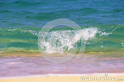 Big crashing wave perfect wave Stock Photo