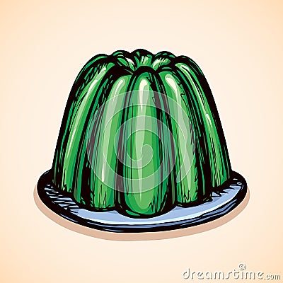 Jelly. Vector drawing Vector Illustration