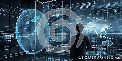 big data analytics business intelligence data visualizati generative AI Stock Photo