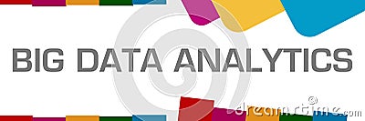 Big Data Analytics Colorful Random Horizontal Stock Photo