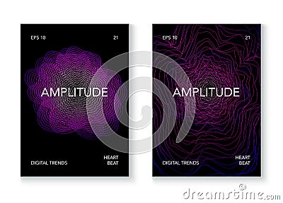 Big Data Artificial Intelligence Vector Background. Cyber Space Online Education Future Design. Big Data Techno Music Poster Vector Illustration