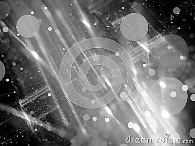 Big data concept computer generated abstract black and white int Stock Photo