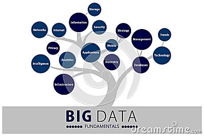 Big data fundaments tree Stock Photo