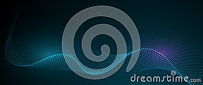 Big Data futuristic, hi tech technology, light line design. Vector datum digital background. Illustration innovation data system Stock Photo
