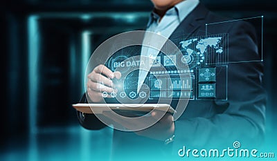 Big Data Internet Information Technology Business Information Concept Stock Photo