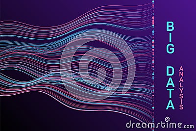 Big data statistical methods visualization concept vector design Stock Photo